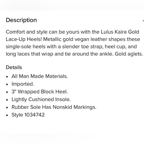 Lulus KAIRA Metallic Gold Open Toe Cord Wrap Ankle Tie Block Heel Sandals - Picture 5 of 16